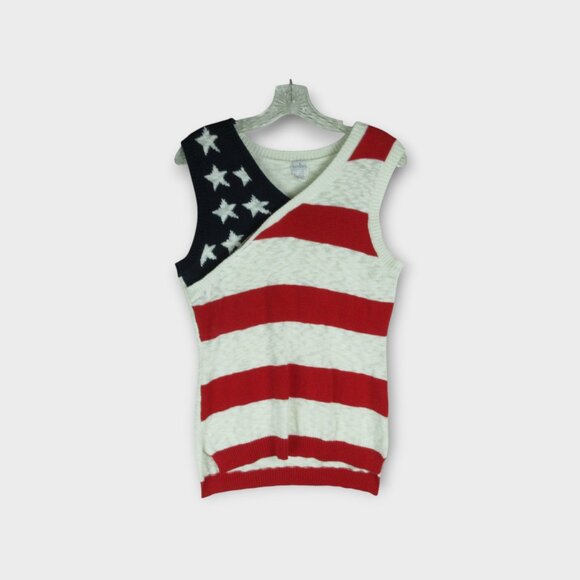 Soho New York & Company Sleeveless Sweater Size M Americana - Picture 1 of 9